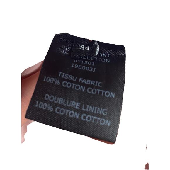 Isabel Marant Ike Belted 100% Cotton Mini Shorts High Waist Pink Size 34 $595 - Picture 9 of 9